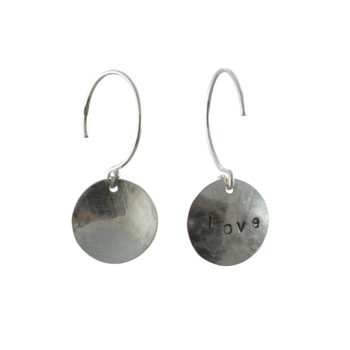 Love Charm Earrings | Silver