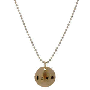 Love Charm Necklace | Gold Fill