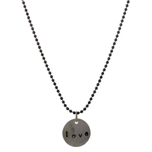 Love Charm Necklace | Silver